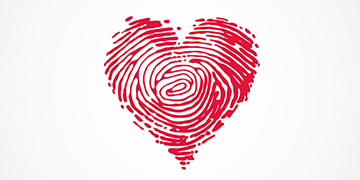 fingerprint heart